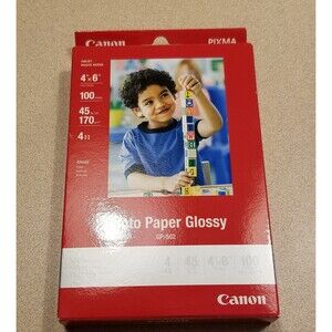 Canon gp-502 glossy photo paper 4x6 100ct new sealed